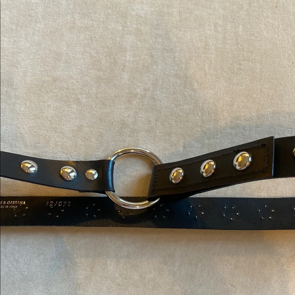 Dolce & Gabbana Black Studded Belt - Picture 6 of 8